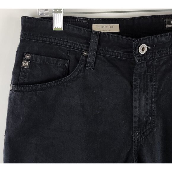Adriano Goldschmied AG Jeans Mens 32x30 Black The Protege Straight Leg USA - Picture 3 of 10